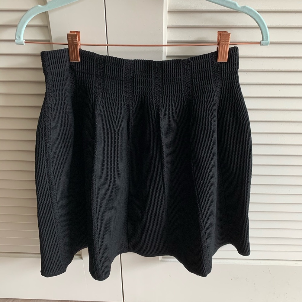 Sandro black woven skirt (very stretchy)